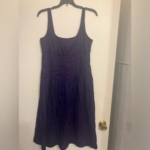 Lauren Ralph Lauren 100% linen a-line dress purple size 10 medium